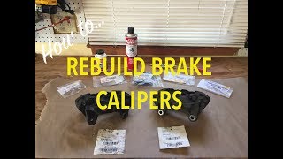 How to Rebuild Brake Calipers [upl. by Rubie]