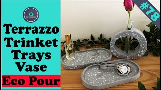 Terrazzo trinket trays and vase made with Eco Pour [upl. by Luiza]