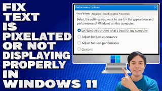 How To Fix Text is Pixelated or Not Displaying Properly in Windows 1011 Solution [upl. by Uok]