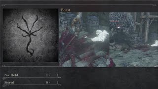 Bloodborne Forbidden Woods Secret Boss Suspicious BeggarAbhorrent Beast amp Beast Rune 50 [upl. by Aivizt]