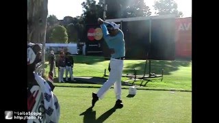 Hideki Matsuyama 松山英樹 Northern Trust Open 2014 ProAm round [upl. by Jacobina]