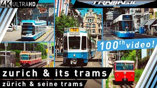 Zürich amp seine Straßenbahnen  4K [upl. by Saunder]