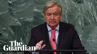 Polluters must pay UN secretary general calls for global windfall tax on energy companies [upl. by Mraz]