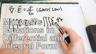 Converting Maxwells Equations from Differential to Integral Form [upl. by Eneres890]