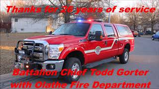 Battalion Chief Todd Gorter OFD Retirement Message March 31 2018 [upl. by Llehcram]