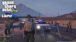 GTA 5  LSPDFR  EPiSODE 4  LETS BE COPS  SHERIFF PATROL GTA 5 PC POLICE MODS [upl. by Moynahan]