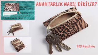 Anahtarlık Nasıl Dikilir   How To Sew Cute Little Mini Pouch [upl. by Aneerhs]