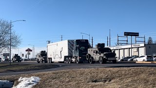 How the US Air Force Moves an ICBM Nuclear Warhead Through Great Falls Montana to Malmstrom AFB [upl. by Errehs]