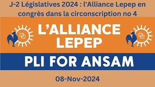 J2 Législatives 2024  lAlliance Lepep en congrès dans la circonscription no 4 [upl. by Kiyohara975]