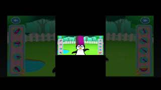 Cartoon penguin Haircolour animals kids cartoon fun kidslearning kidsfun trendingshorts [upl. by Darla]