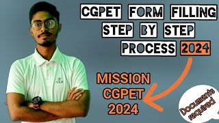 CGPET FORM FILLING STEP BY STEP PROCESS  MISSION CGPET 2024 l DOCUMENTS REQUIRED [upl. by Eltsyrk]