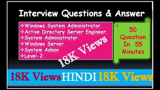 Interview Questions amp Answer For Windows System Administrator Active Directory Windows Server [upl. by Maury396]