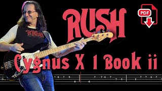 Rush  Cygnus X1 Book II Hemispheres 🔴Bass Tabs  Notation ChamisBass rushbass chamisbass [upl. by Scales755]