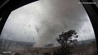 Hawaiis Kilauea volcano eruption timelapse from USGS [upl. by Feldman819]