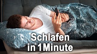 Einschlafen in 1 Minute Trick  Selbstexperiment [upl. by Montfort917]