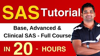 Complete SAS Tutorial amp Certification Course  SAS Base Advanced amp Clinical SAS  20 Hours [upl. by Chally]