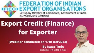 Export Credit Finance for Exporter [upl. by Ecaroh]