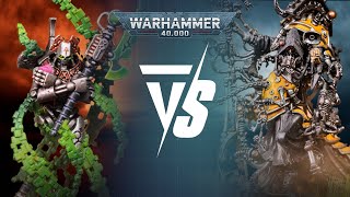 Necrons Vs Adeptus Mechanicus Warhammer 40k 10th Edition Live 2000pts Battle Report [upl. by Nalloh]