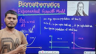 Biomathematics  Malthus Growth Model  Exponential Growth Model  Calcutta University  BSc Maths [upl. by Adele650]