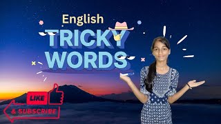 Some English Tricky words  by Manyata Edutech  trickywords english edutech learnenglish learn [upl. by Trudey]