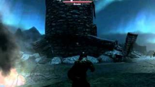 Skyrim  Deadly Shield Bash BuildDamage Finale Mirmulnir [upl. by Ldnek]