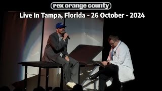 Rex Orange County  Live In Tampa Florida  October 26th 2024  Full Concert HD [upl. by Aliwt758]