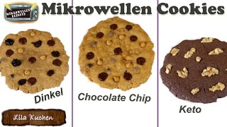 Wie backen in der Mikrowelle Cookie Rezept ohne Ei  Kekse selber machen ohne Backofen Vegan Keto [upl. by Einnod289]