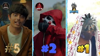 TOP 5 BEST FACEREVEAL OF FREE FIRE YOUTUBERS🔥😍AJJUBHAI FACE REVEAL [upl. by Naras]