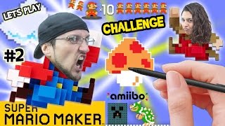 Lets Play SUPER MARIO MAKER Dad vs Mom 10 Mario Challenge amp Brick Busting FGTEEV Fun [upl. by Male]