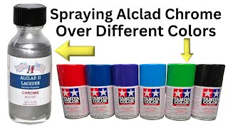 Testing Alclad Chrome Over Different Colors  Tamiya Spray Paint [upl. by Lerat248]