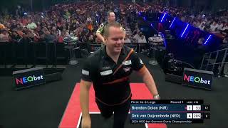 Brandon Dolan vs Drik Van Duijvenbode  German Darts Championship 2024 [upl. by Aknaib610]