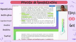 Proceso de hominización T22 GeH [upl. by Livvi]