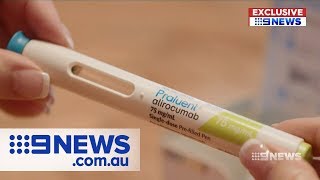 Newlyapproved drug halves patients’ cholesterol levels  Nine News Australia [upl. by Twum]