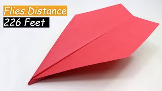 How to Make World Record Paper Airplane that Flies FAR  The Suzanne [upl. by Tatia210]