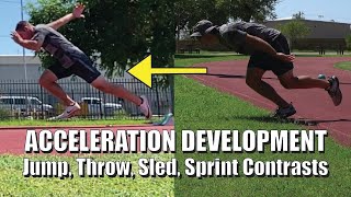 Acceleration amp Horizonal Power Workout For Sprinters [upl. by Skerl]