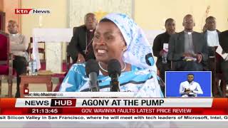 Machakos governor Wavinya Ndeti urges Ruto bring down high prices of fuel [upl. by Kier651]