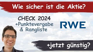 RWE Aktienanalyse 2024 Wie sicher ist die Aktie günstig bewertet [upl. by Eizle]