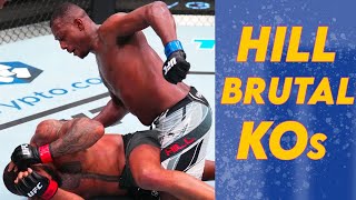 Jamahal Hill Knockouts but they get increasingly more BRUTAL [upl. by Hartzke]