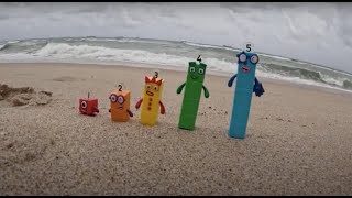 Numberblocks Plushies and Toys go to a Beach Adventure [upl. by Elatnahc505]