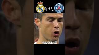 real Madrid vs Paris saint Germain match  highlights shorts football ronaldo neymarjr messi [upl. by Idoc]