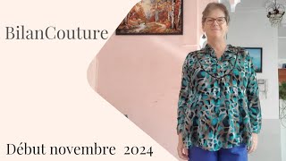 bilan couture début novembre 2024 [upl. by Sualocin]