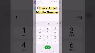 Check airtel mobile number shorts [upl. by Niar]