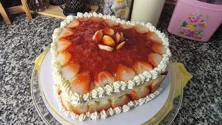 Strawberry lemon Cake Recipe easy and yummy [upl. by Auahsoj]