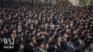 Israeli UltraOrthodox Clash with Police Over Military Draft Order  WSJ New [upl. by Enitnatsnoc]