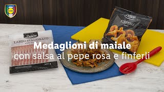 Medaglioni di maiale con salsa al pepe rosa e finferli Deluxe  Chef in Camicia  Lidl Italia [upl. by Agnizn634]