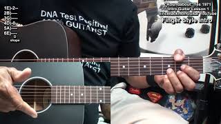 ROUNDABOUT Yes Guitar Lesson 1 INTRO amp OUTRO Finger Style amp Picked Notes EricBlackmonGuitar [upl. by Eceela]