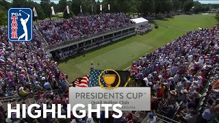 Highlights  Rounds 3 and 4  Presidents Cup  2022 [upl. by Riatsala]