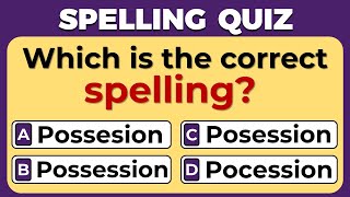 Spelling Quiz  CAN YOU SCORE 2020  Part 37 [upl. by Aileahcim588]