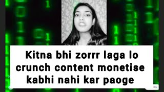 Proof Crunch content monetise kabhi nahi hoga Richacrunchasmr Ipurpleyou42 HeenaAmiti6w [upl. by Ellebanna]