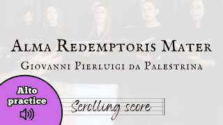 Alma Redemptoris Mater  Alto practice with score [upl. by Saffren36]